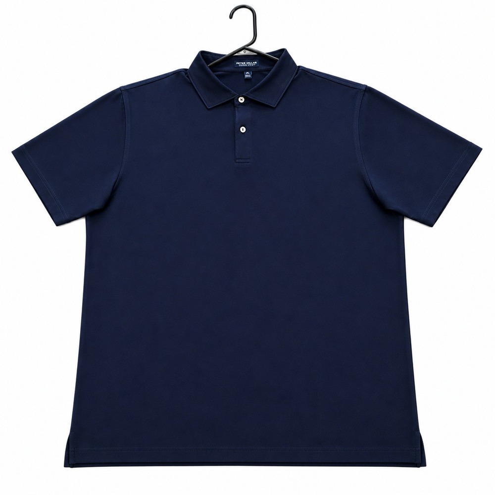 Peter Millar Crown Crafted Navy Blue Performance Polo Shirt Men's XXL - Picture 2 of 3